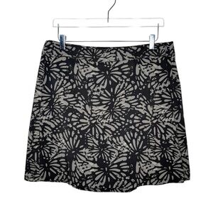 Rip Skirt Hawaii Shibori Charcoal Pattern Women’s Swim Cover Wrap Skirt Sz L
